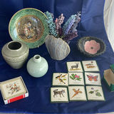 Pottery, Coasters And F&R Plate - thumbnail 1 of 21