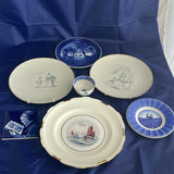 Vintage and Antique Plates, Delft Trivet and small Bowl - thumbnail 1 of 24