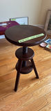 Dark Wood Swivel Stool - thumbnail 1 of 4