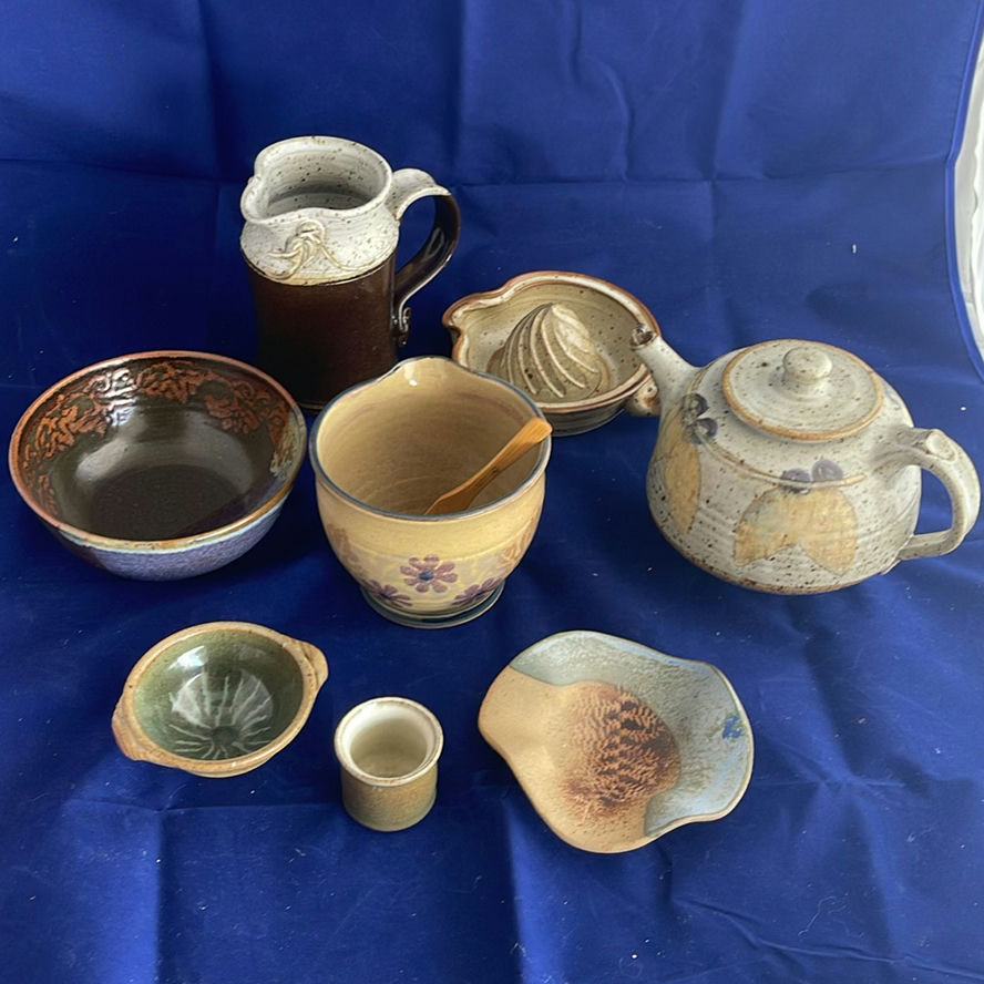 Pottery Lot Including Teapot and Juicer - image 1 of 23