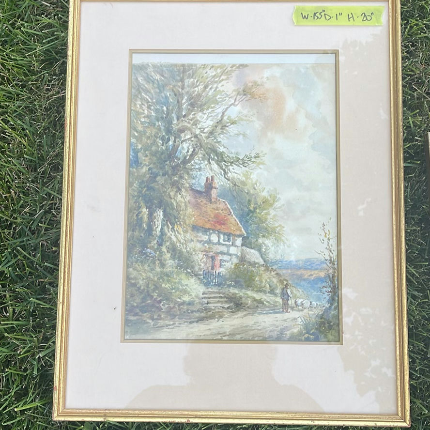 British Artist A. Torbet Watercolour and Unsigned British art - image 2 of 13