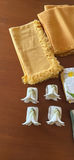 Vintage Cloth Napkins And Napkin Rings - thumbnail 2 of 7