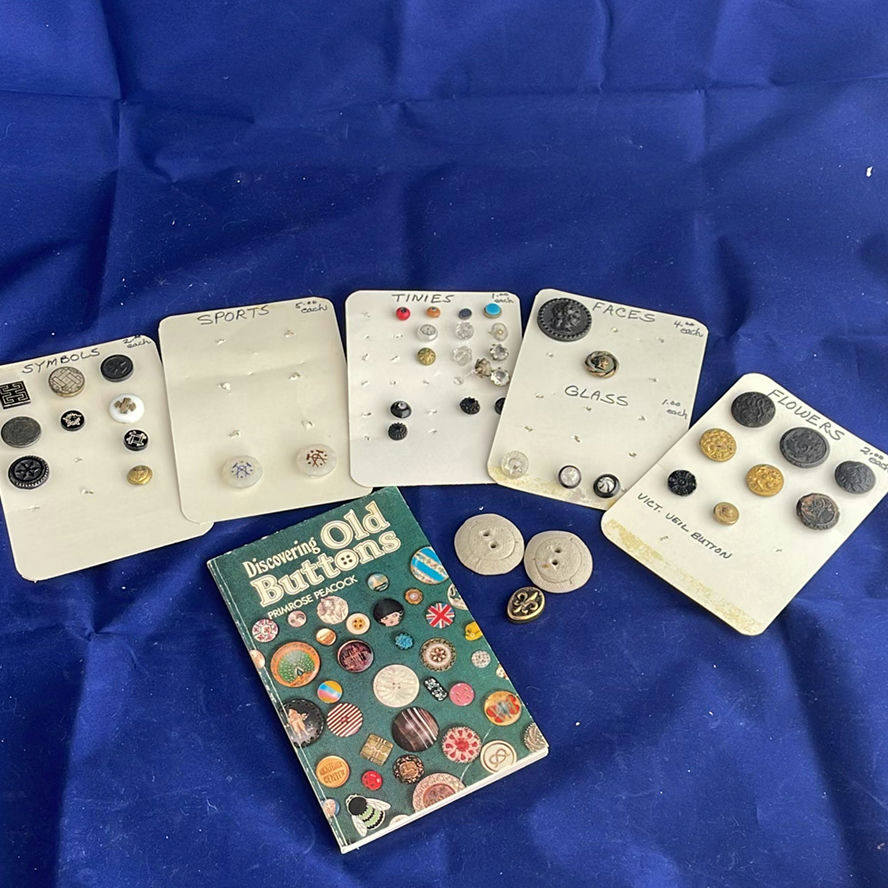 Vintage Buttons and Book - image 1 of 5