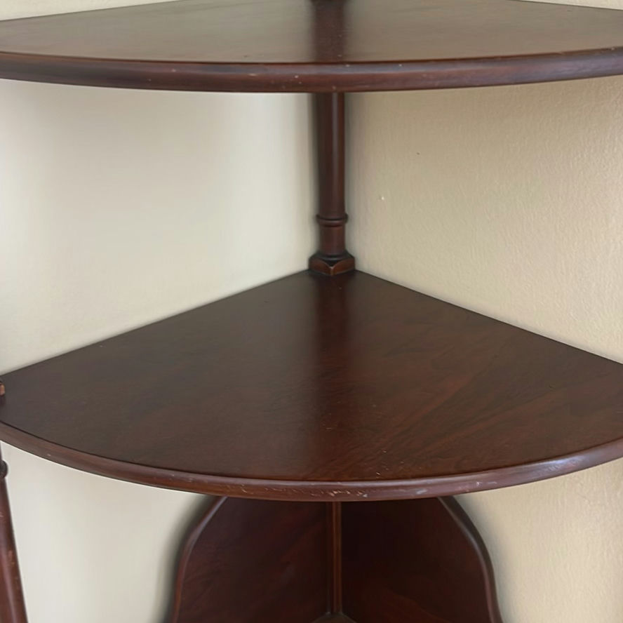 Wooden Corner 3 shelf unit - image 4 of 5