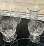 Antique Etched Fern Glassware  - thumbnail 2 of 22