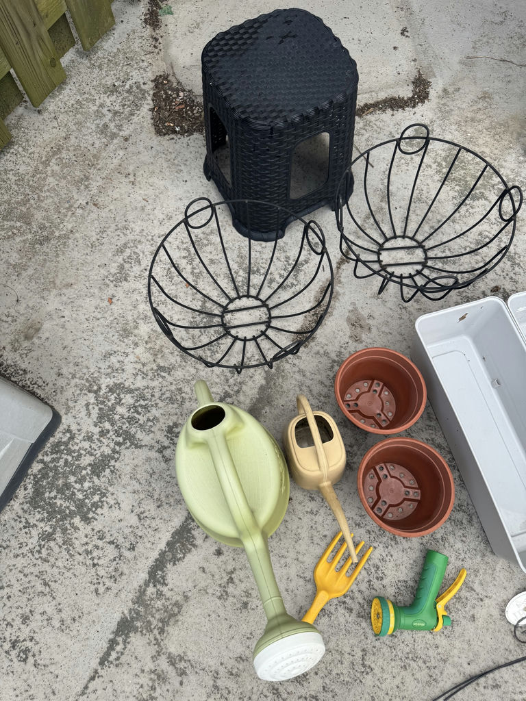 Plant Holders And Stool - image 2 of 5