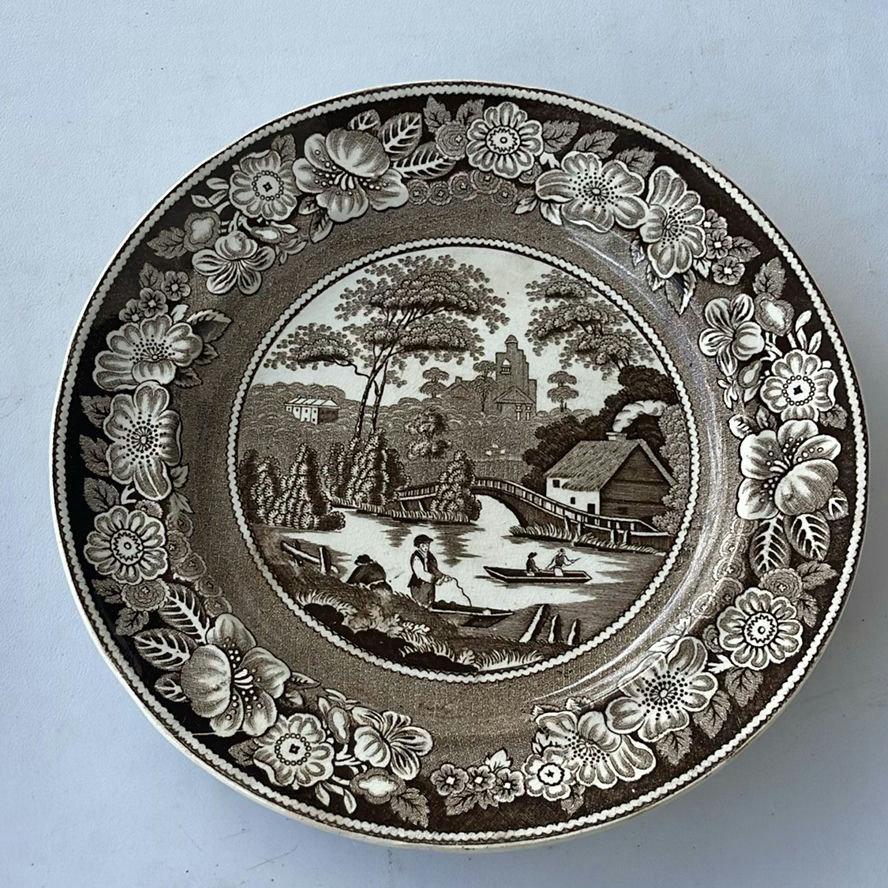Antique Transferware and Antique Game Pie Dish - image 5 of 25