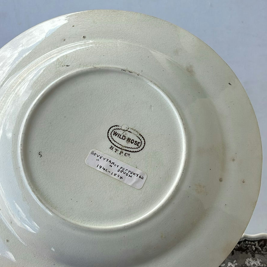 Antique Transferware and Antique Game Pie Dish - image 7 of 25