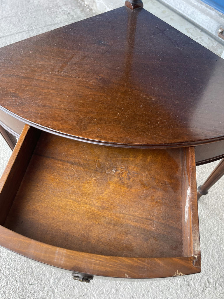 Vintage Mahogany Two Tier Accent Table - image 7 of 7