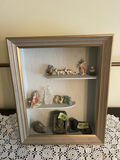 Wall Shelving With Miniature Figures - thumbnail 1 of 11