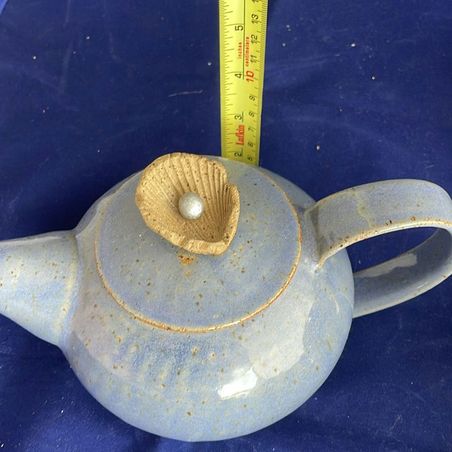 Pottery including small Blue Teapot and Soup Bowls with Underplates - image 16 of 18