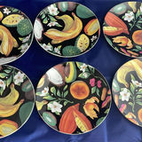 Pineapple Stand with Appetizer Forks, 6 Royal Vale Fruit Plates and Candles - thumbnail 7 of 10