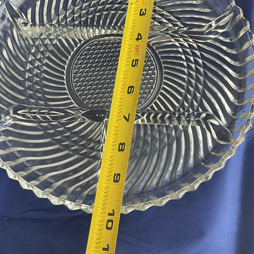 Glass Cake Stand, dish and bowl with cake server - image 7 of 10