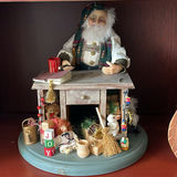 Handmade Santa in Canoe, Santa at Desk and on Wood - thumbnail 2 of 16