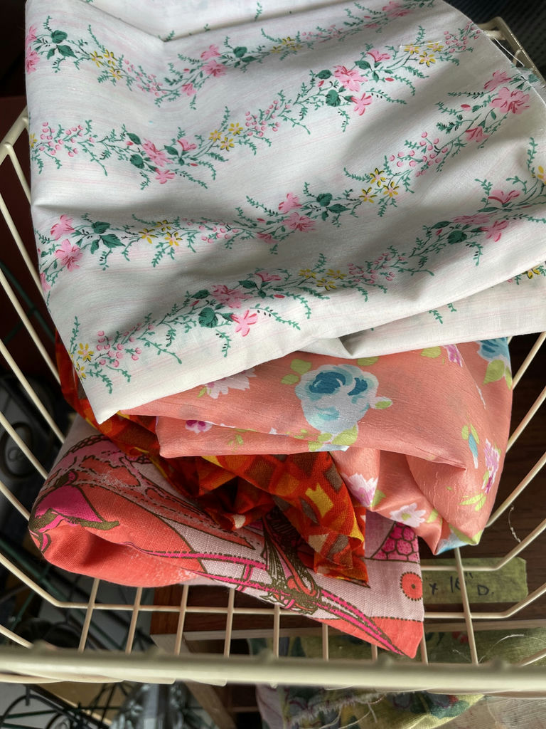 Various Vintage Colourful Material  - image 18 of 18