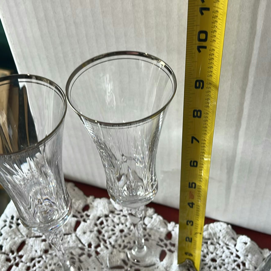 Various Crystal Bowls, Glasses and Vase - image 13 of 15