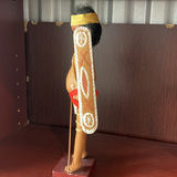Iroquois Corn Husk Doll, Inuit Tea Cozy and Indigenous Tribal Figure - thumbnail 3 of 14