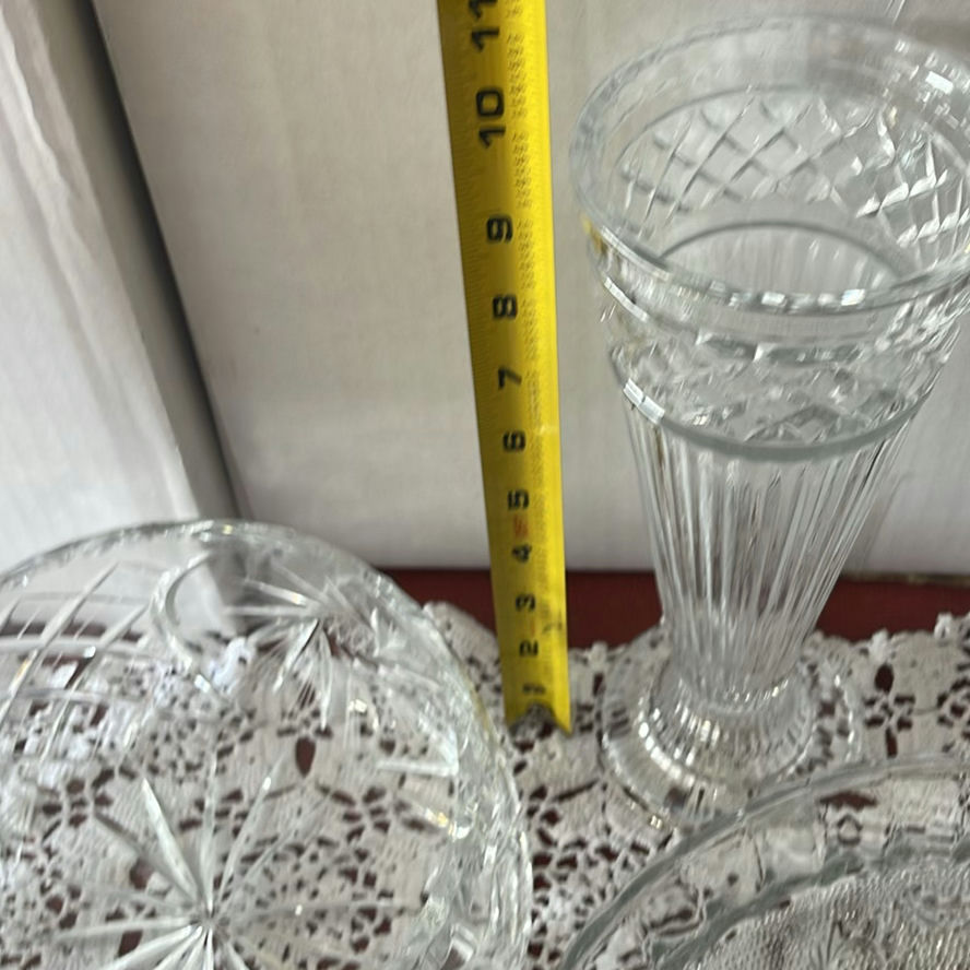 Various Crystal Bowls, Glasses and Vase - image 12 of 15