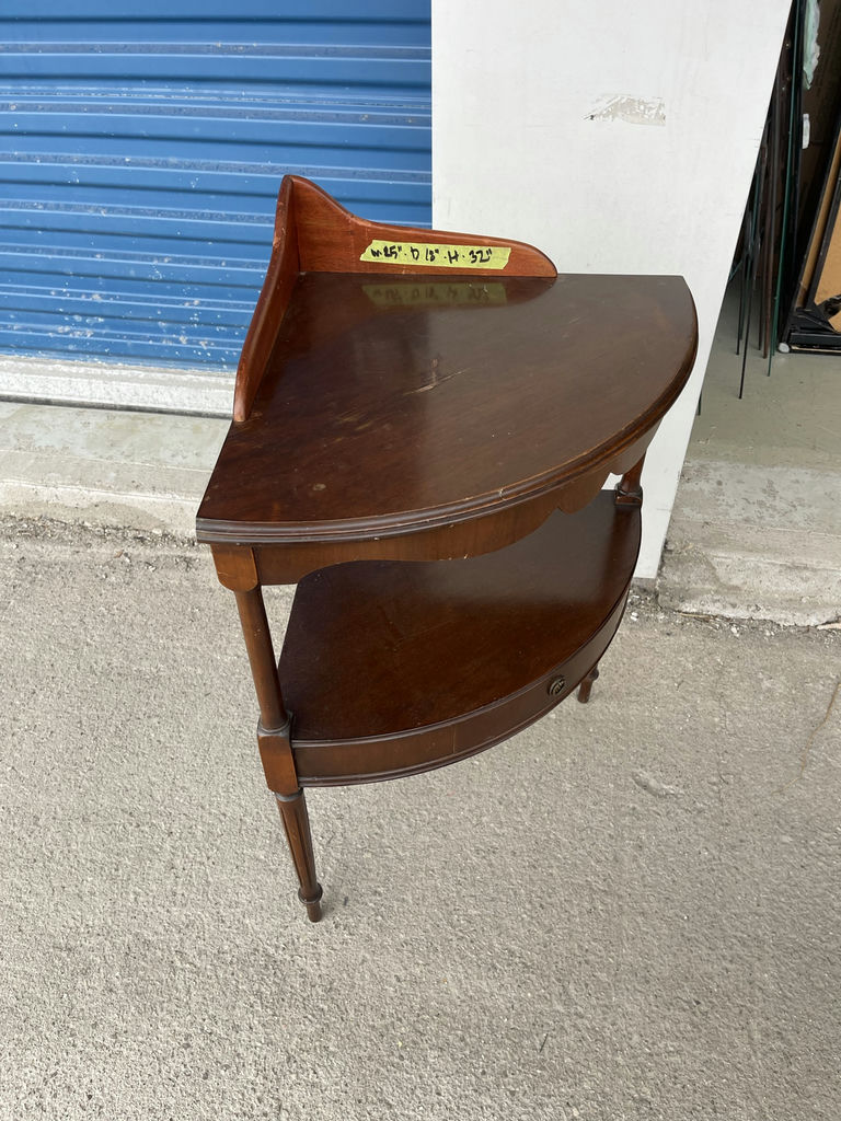 Vintage Mahogany Two Tier Accent Table - image 4 of 7