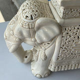 Vintage Large Elephant Plant Stand - thumbnail 3 of 11