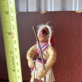 Iroquois Corn Husk Doll, Inuit Tea Cozy and Indigenous Tribal Figure - thumbnail 6 of 14