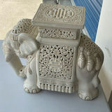 Vintage Large Elephant Plant Stand - thumbnail 1 of 11