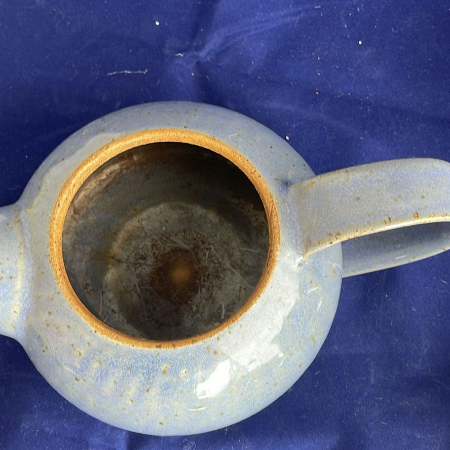 Pottery including small Blue Teapot and Soup Bowls with Underplates - image 14 of 18