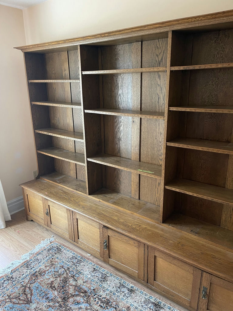 Vintage Large Wooden Shelving Unit - image 3 of 9