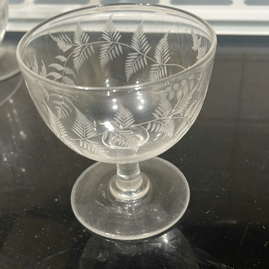 Antique Etched Fern Glassware  - image 17 of 22