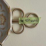 Gold Metal Plate Holder with 4 plates - thumbnail 2 of 17