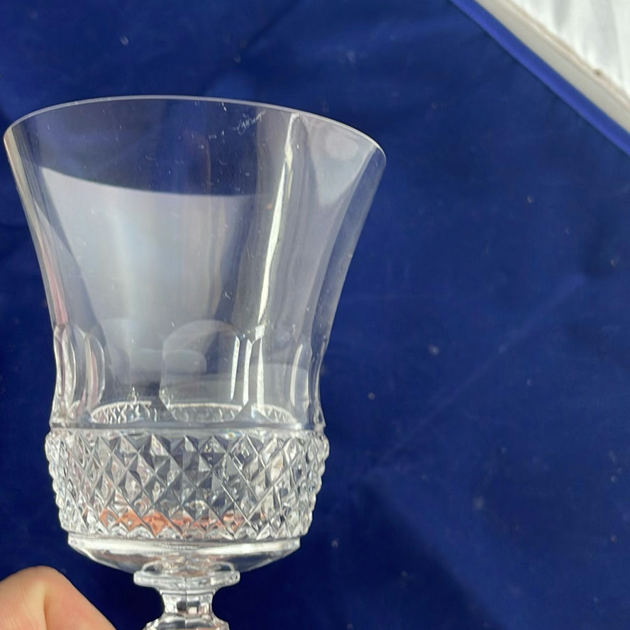 Crystal Glasses Granada By Val St Lambert - image 6 of 13