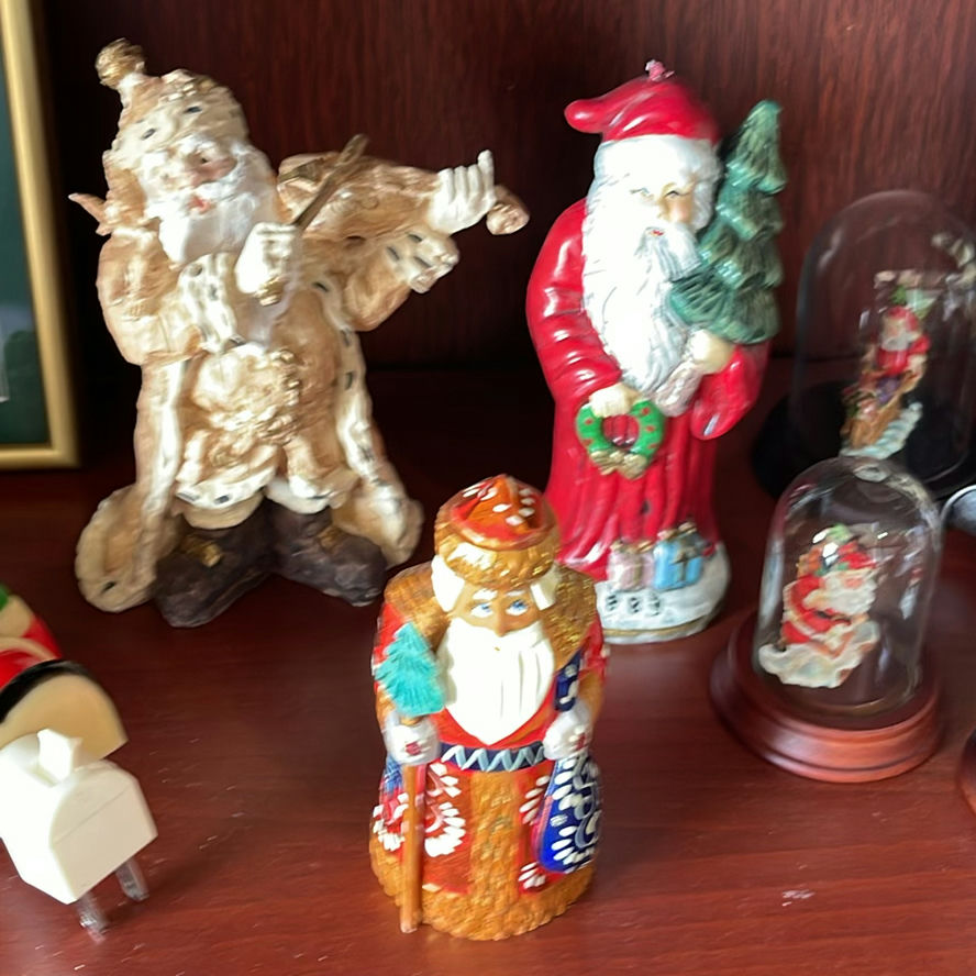 Santa Figures and Framed Art - image 3 of 12