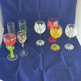 Hand Painted Wine Glasses - thumbnail 1 of 10