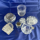 Floral Arrangement Frogs and Vintage Glass Bowls - thumbnail 1 of 13
