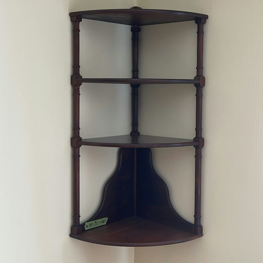Wooden Corner 3 shelf unit - image 1 of 5