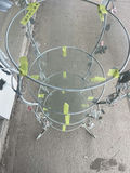 Multi Tiered Circular Glass And Metal Stand - thumbnail 3 of 9