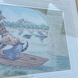 Henry James Sage – Companion Pair of Surrey Watercolors, Ferry Path, St Catherine’s, Guildford And Cats In A Boat by Louis Wain - thumbnail 12 of 20