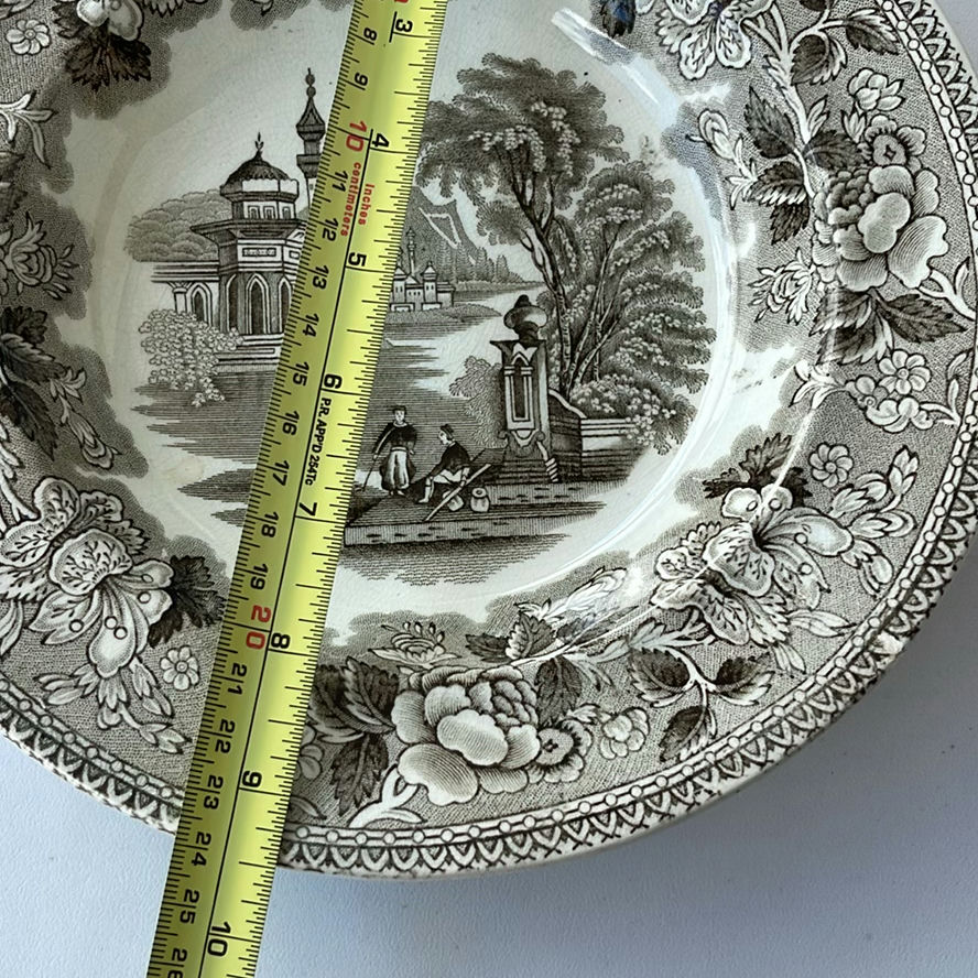 Antique Transferware and Antique Game Pie Dish - image 9 of 25