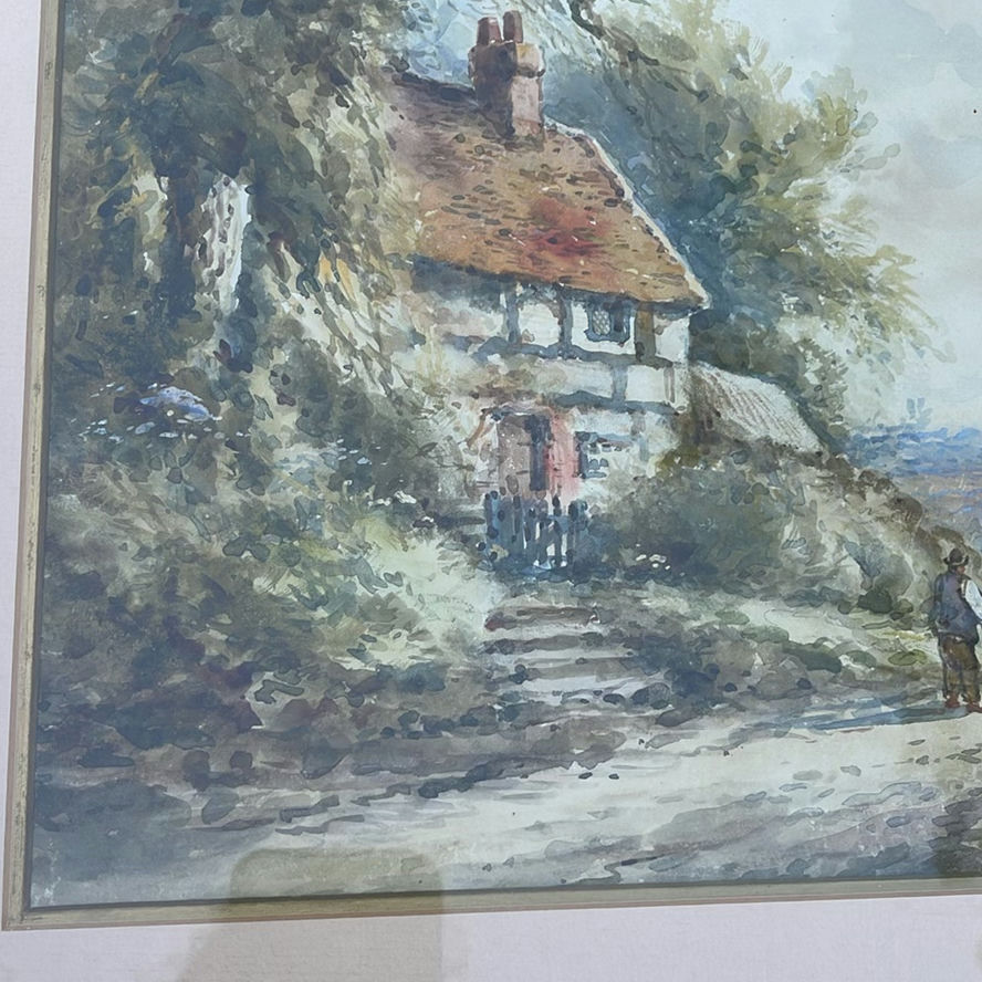 British Artist A. Torbet Watercolour and Unsigned British art - image 5 of 13