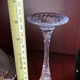 Green Glass Chargers, Butter Dish, Waterford Candleholder, Carafe and Glass - thumbnail 8 of 13