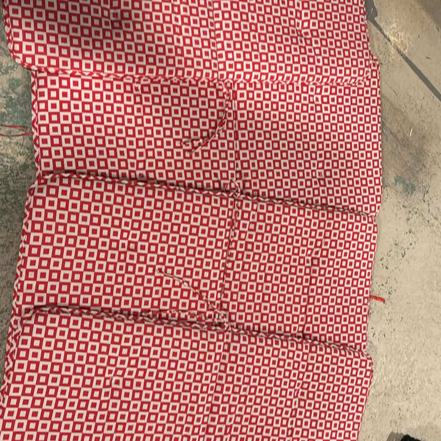 Red Chair Cushions - image 2 of 3