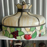 Tiffany Style Fruit Motif Hanging Light Fixture - thumbnail 1 of 10