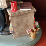 Handmade Santa in Canoe, Santa at Desk and on Wood - thumbnail 7 of 16