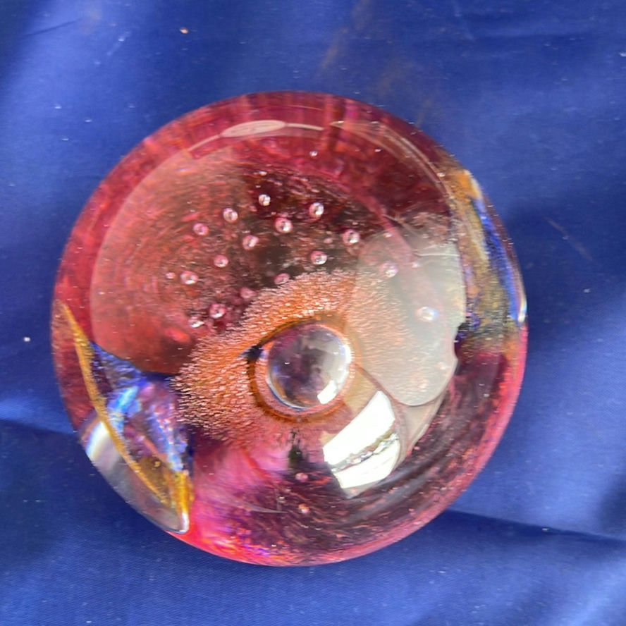 Helen Millard Glass Paperweight, Royal Doulton Crystal Trinket Box, Oil and Vinegar holder and Crystal Frame - image 10 of 13