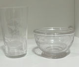 Vintage Etched Fern Patterned Glassware  - thumbnail 3 of 13