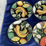 Pineapple Stand with Appetizer Forks, 6 Royal Vale Fruit Plates and Candles - thumbnail 8 of 10