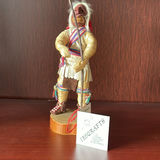 Iroquois Corn Husk Doll, Inuit Tea Cozy and Indigenous Tribal Figure - thumbnail 7 of 14