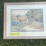 Henry James Sage – Companion Pair of Surrey Watercolors, Ferry Path, St Catherine’s, Guildford And Cats In A Boat by Louis Wain - thumbnail 14 of 20