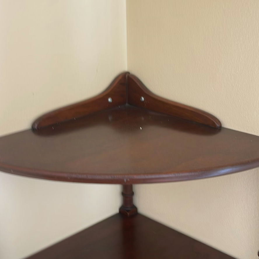 Wooden Corner 3 shelf unit - image 5 of 5