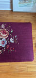 Vintage Wooden Footstool with Needlepoint Tapestry - thumbnail 6 of 7